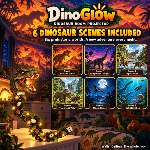 DinoGlow Dinosaur Room Projector